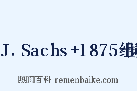 J.Sachs+1875组词是什么意思的图片